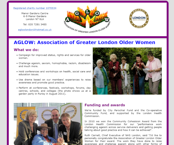 AGLOW - Association of Greater London Older Women