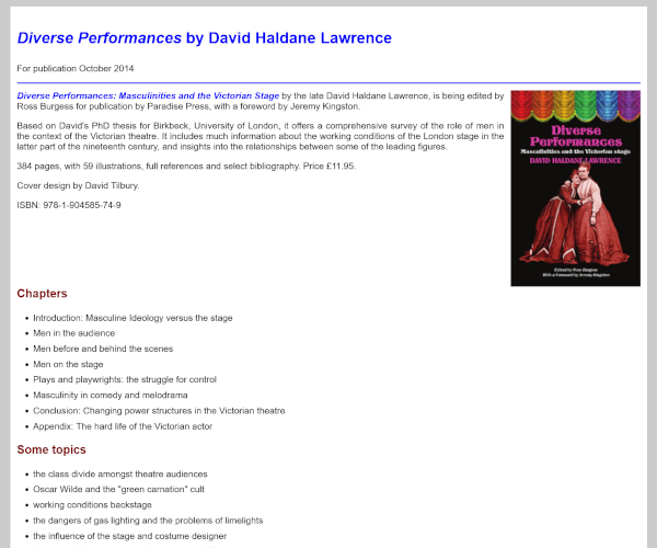 Diverse Performances book