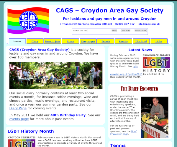 CAGS - Croydon Area Gay Society