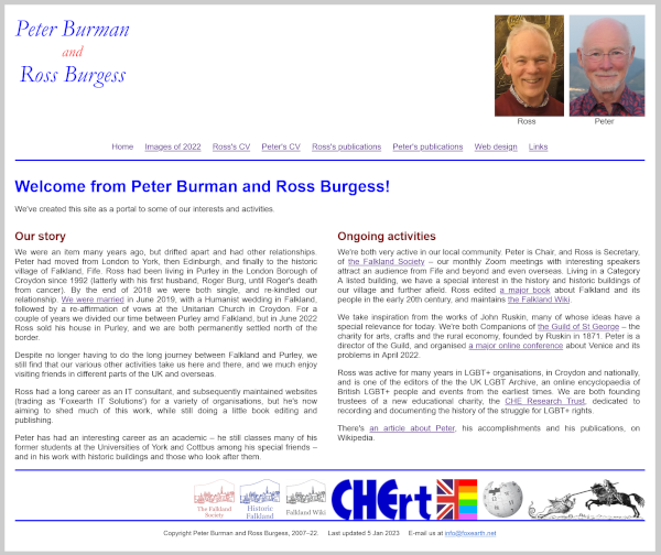 Peter Burman and Ross Burgess